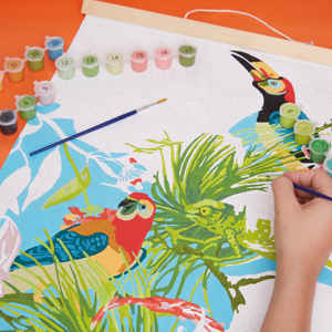 RHS Paint by Numbers Kit Tropical Birds